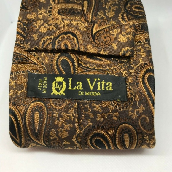 La Vida di Moda Italian Silk Tie - Picture 2 of 3